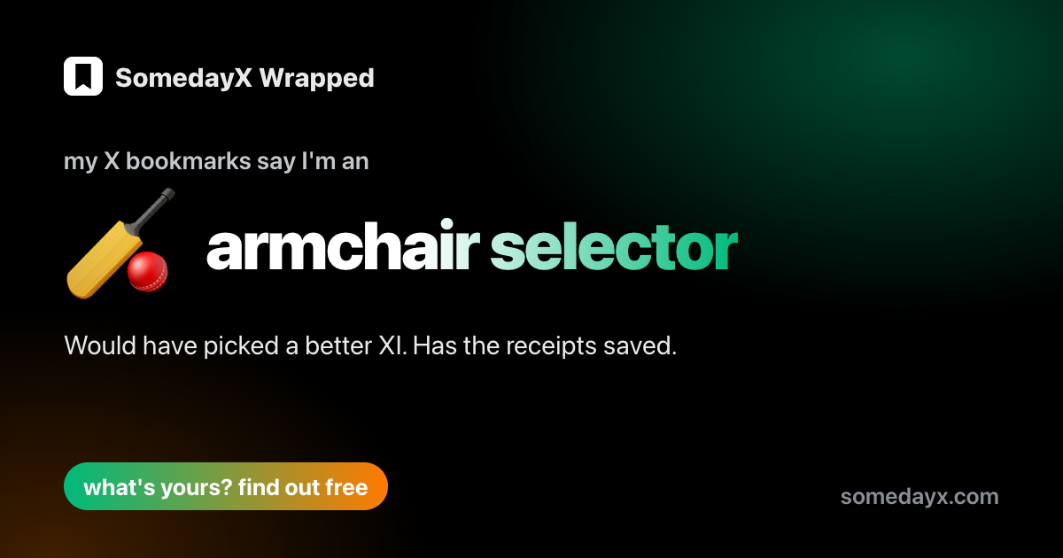 Wrapped persona card: armchair selector